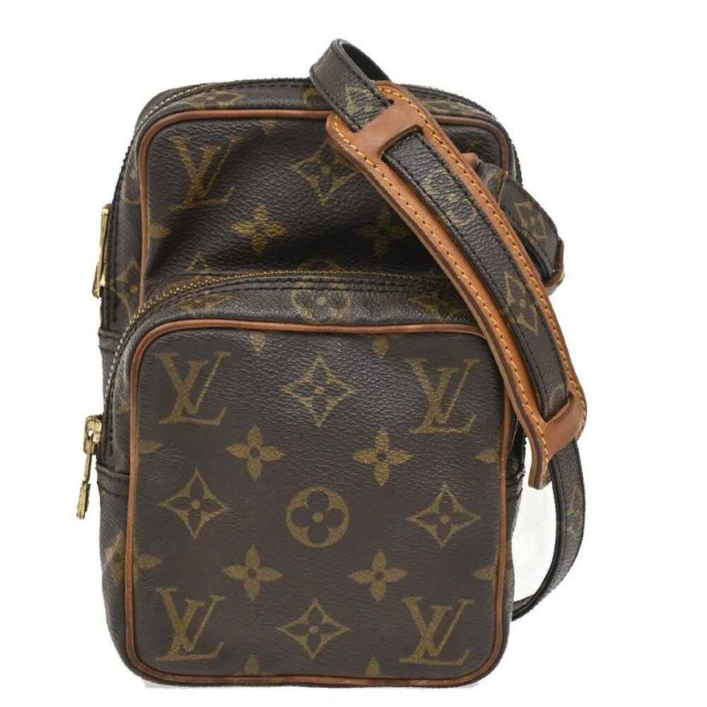 LOUIS VUITTON Mini Amazon Shoulder Bag Monogram Leather Brown M45238 32KC020